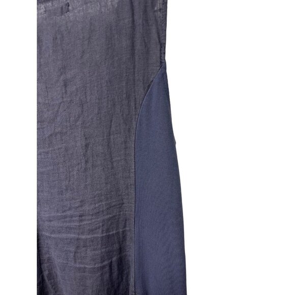 Lina Tomei Linen Shift Dress Women's Size Medium Beaded Neckline Made In Italy - Picture 8 of 8